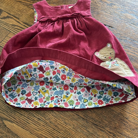 Baby Boden Teddy Bear Corduroy Dress - 3-6 months - Picture 2 of 5